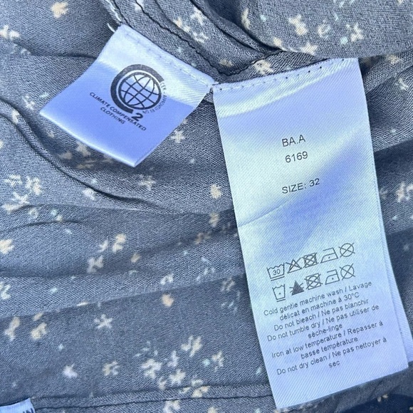 Ganni Printed Crepe Pants floral pattern black size xs - Picture 9 of 11